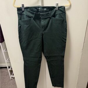 Old Navy Forest Green High-Rise Pixie Pants